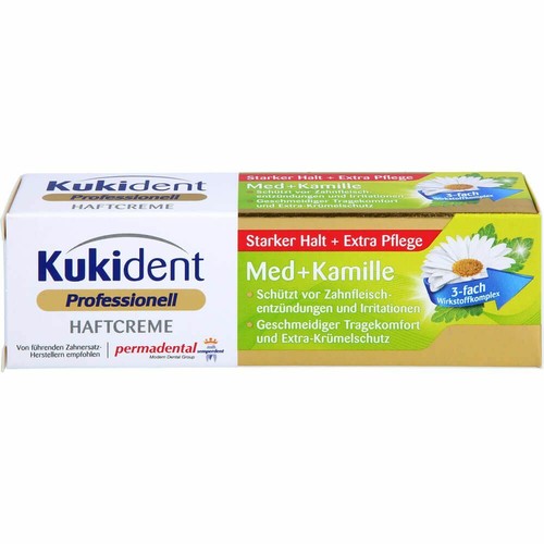 Kukident haftcreme med kamille - kukident, med+kamille